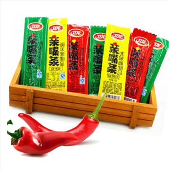 卫龙 休闲零食 亲嘴条 辣条 400g/袋